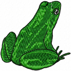 Frogs Embroidery Design 8